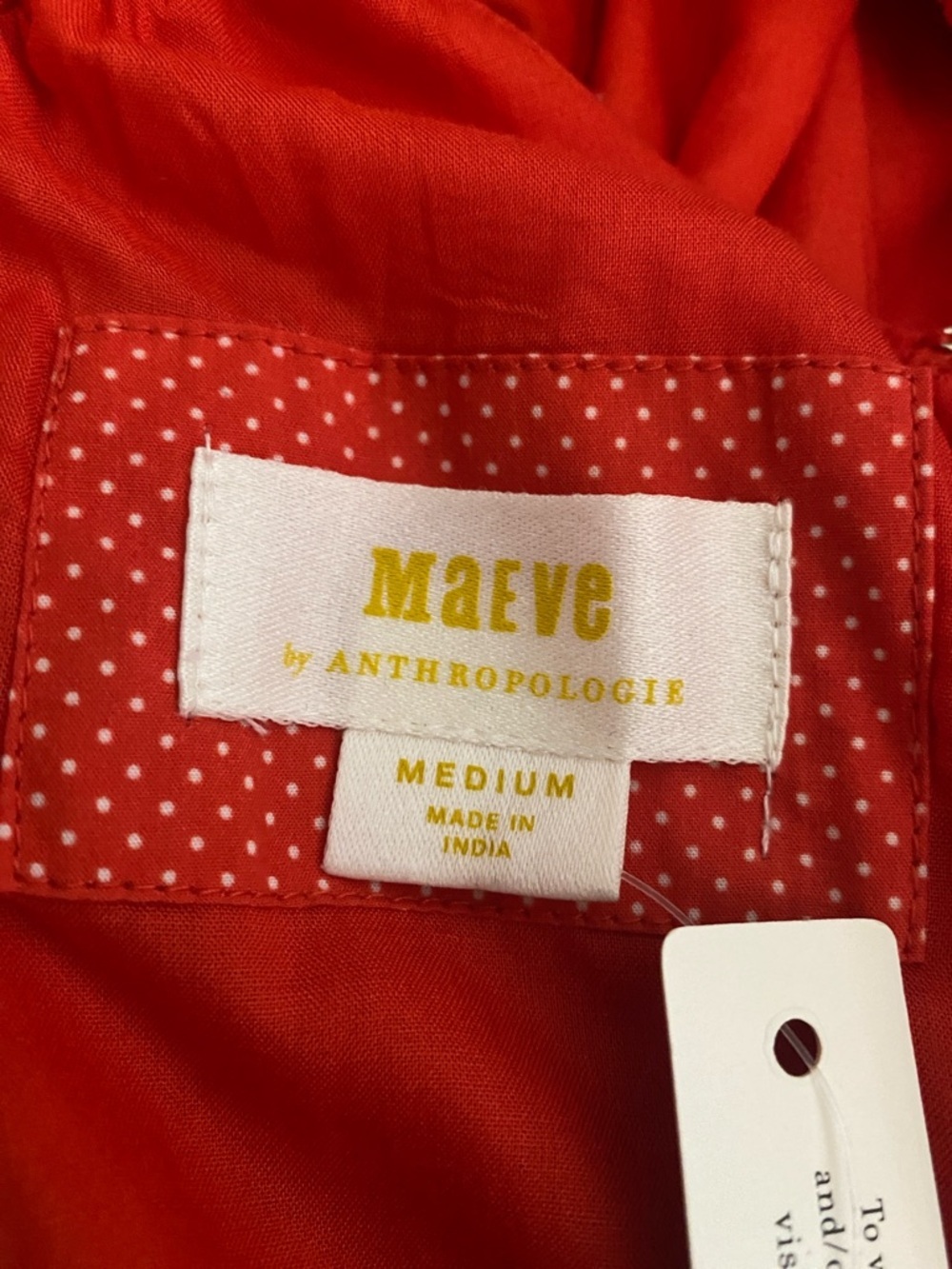 NWT Anthropologie The Corina Ruffled Dress by Maeve in Red size M - Picture 15 of 16